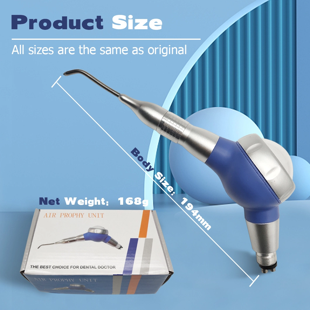 Dental Instrument Blue Polishing Tool 2 Holes 4 Holes Plastic Sandblasting Gun