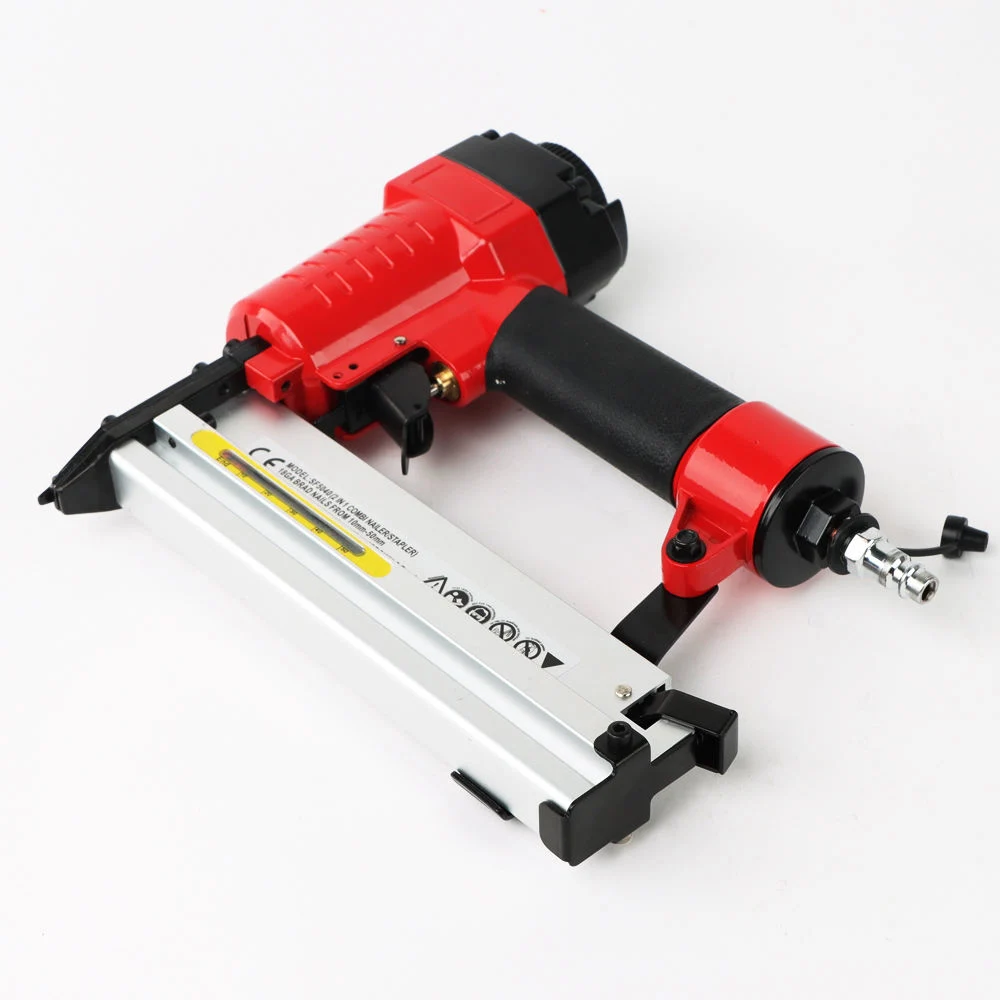 Hot Selling Air Stapler, 1/2′′ Fine Crown Stapler 380/16 420 Pneumatic Heavy Duty Staplers 6-16mm 80 Staples Gun